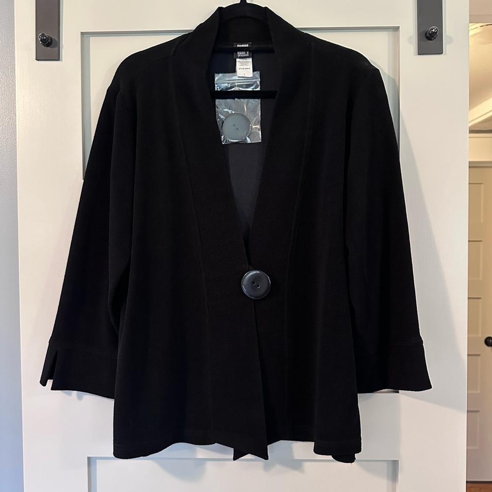 NWT Gump’s San Francisco Black Cardigan